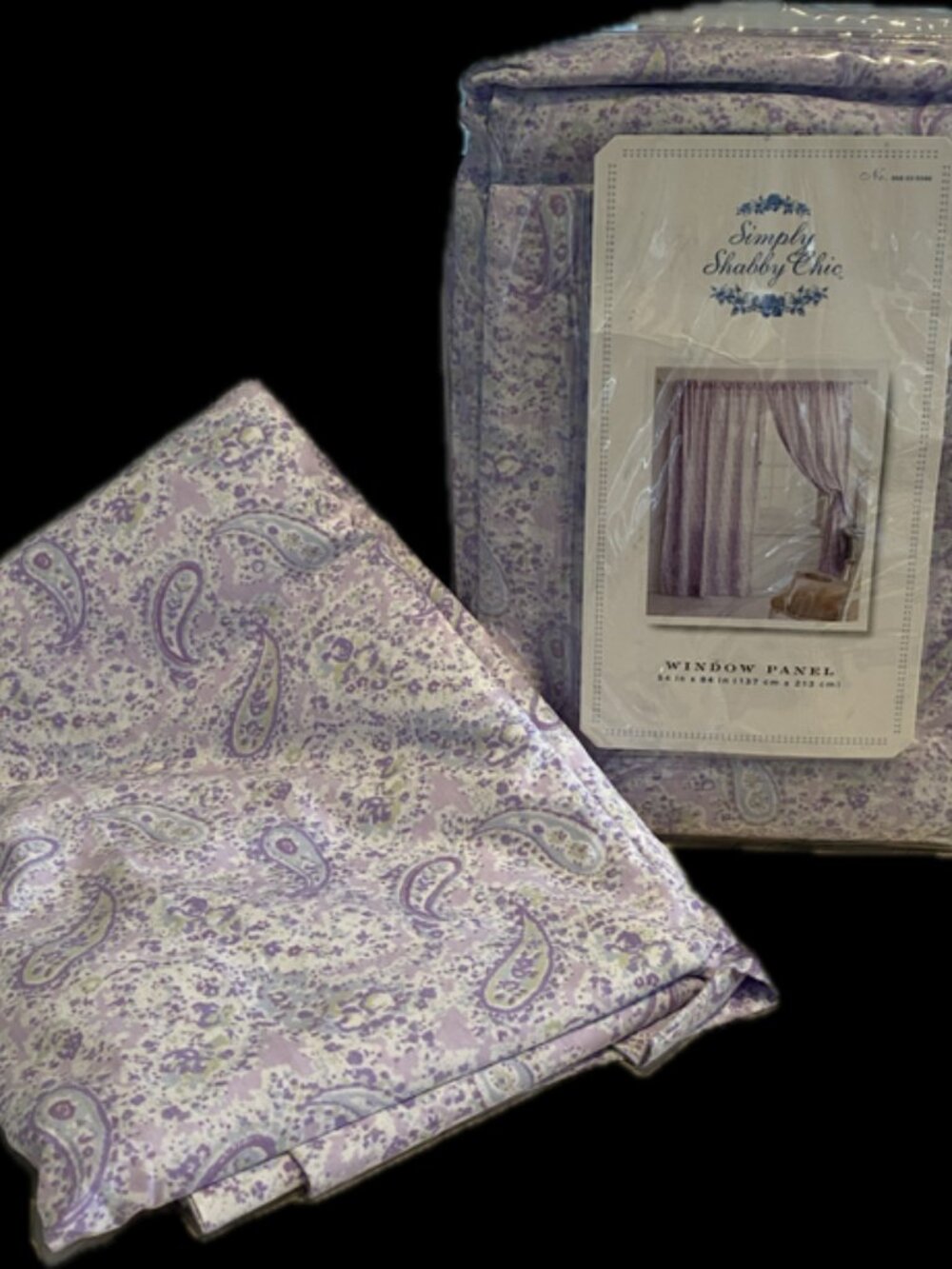 Pair Rachel Ashwell Paisley Curtains